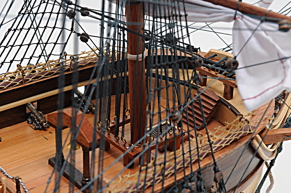 USS Constitution Midsize With Display Case