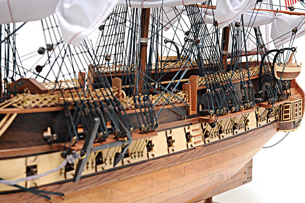 USS Constitution Mid With Display Case Front Open