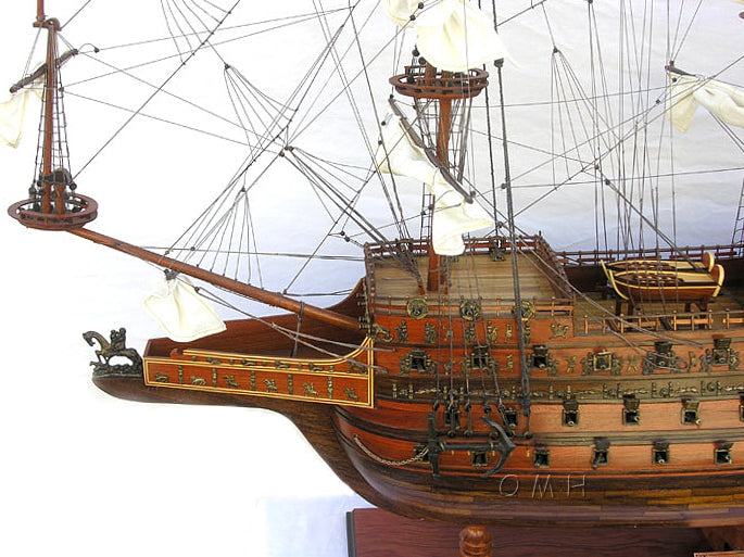 HMS Sovereign of The Seas XL With Display Case No Glass