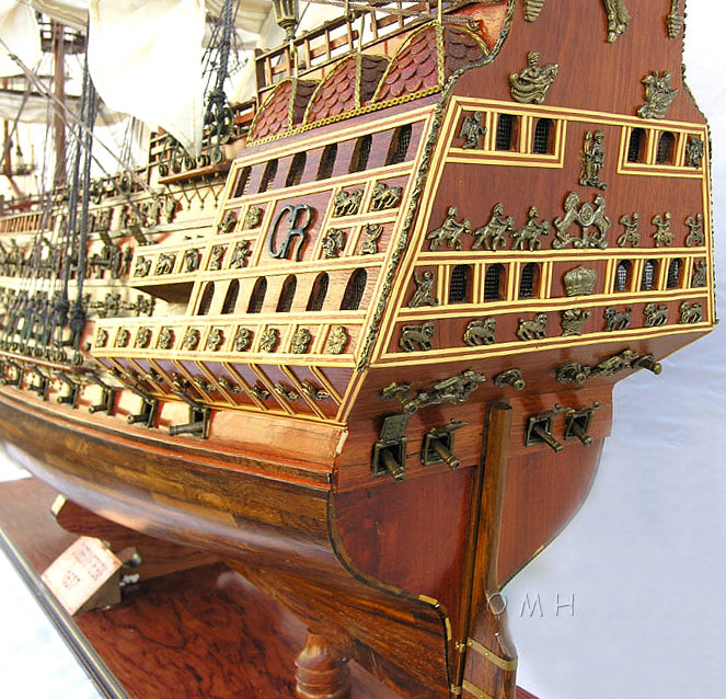 HMS Sovereign of The Seas XL With Display Case No Glass