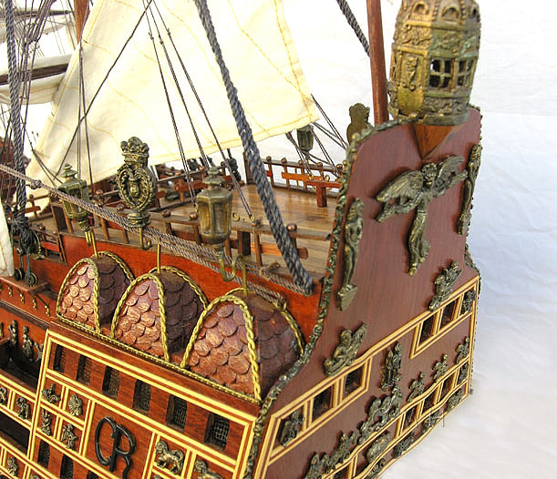HMS Sovereign of The Seas XL With Display Case No Glass