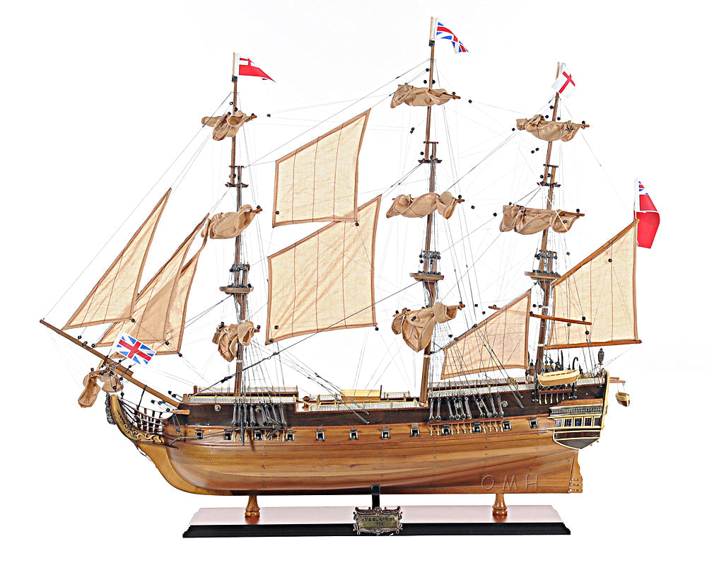HMS Surprise Large With Table Top Display Case