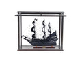 Black Pearl Pirate Ship Midsize With Display Case Front Open
