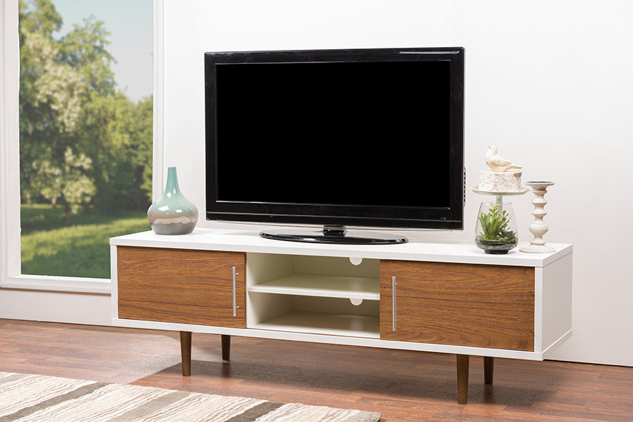 Baxton Studio Gemini Wood Contemporary TV Stand