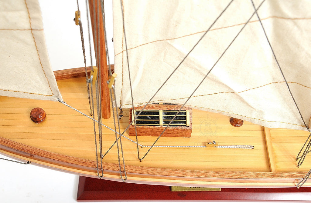 America Cup Racing Yacht Fully Assembled Model