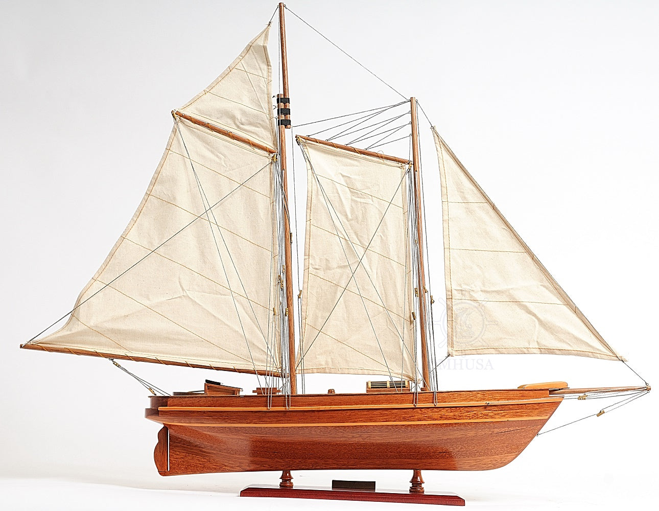 America Cup Racing Yacht Fully Assembled Model