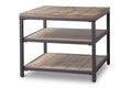 Baxton Studio Caribou Wood and Metal End Table