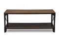 Baxton Studio Greyson Vintage Industrial Antique Bronze Occasional Cocktail Coffee Table