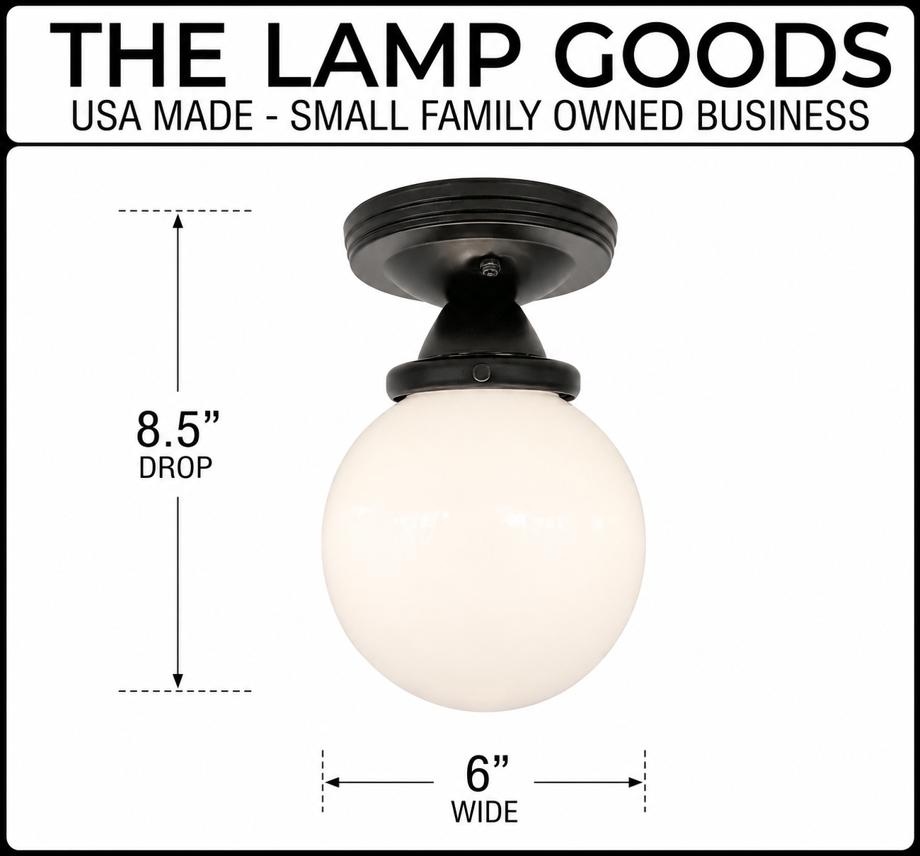 MODERN OPAL Schoolhouse Globe Ceiling Light
