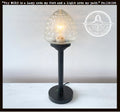Antique Glass Table Lamp - Tall