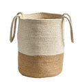 12" Handmade Natural Cotton Woven Planter