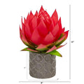 12" Musella Artificial Arrangement in Designer Vase