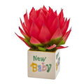 12" Musella Artificial Arrangement in “New Baby" Vase