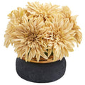 13" Dahlia Artificial Arrangement in Stoneware Vase