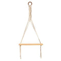 14" x 24" Handmade Macrame Wall Hanging with Wooden Shelf