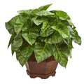 17" Taro Artificial Plant in Decorative Planter