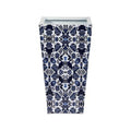 18" Oriental Blue and White Classic Metal Planter