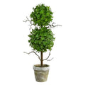 2'Eucalyptus Double Ball Topiary Artificial Tree