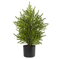 2'Norfolk Island Pine “Natural Look" Artificial Tree in Decorative Planter