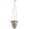 2'Tuscan Hanging Ceramic Scroll Planter