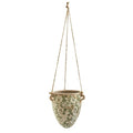 2'Tuscan Hanging Ceramic Scroll Planter
