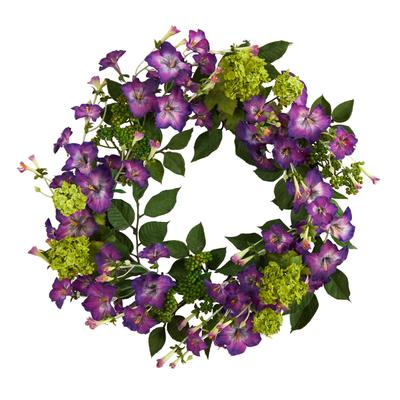 20" Morning Glory Artificial Wreath