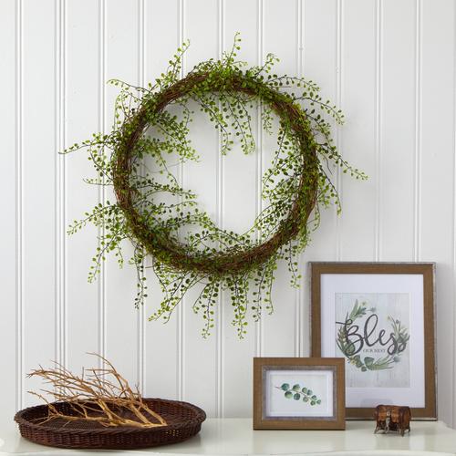 20"  Night Willow Artificial Vine Wreath
