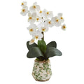 20" Phalaenopsis Orchid Artificial Arrangement in Floral Vase