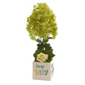 21" Peegee Hydrangea and Rose Artificial Arrangement in Vase