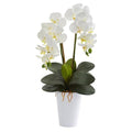 23" Double Phalaenopsis Orchid Artificial Arrangement in Vase