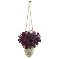 26" Basil Artificial Plant in Hanging Vase