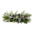 26" Holiday Flocked Winter Christmas Artificial Arrangement Cutting Board Wall Décor or Table Arrangement