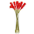 28" Star Bromeliad Artificial Arrangement in Cylinder Vase