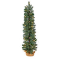 3'Green Pine Artificial Christmas Tree with 50 Warm White Lights Set in a Burlap Base