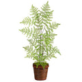 3'Ruffle Fern Artificial Tree in Basket