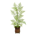 3'Ruffle Fern Artificial Tree in Metal Planter