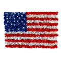 3'x 2'Red, White, and Blue “American Flag" Wall Panel with 100 Warm LED Lights (Indoor/Outdoor)