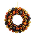 30" Halloween Shatterproof Jack O'lantern Pumpkin Ornament Wreath