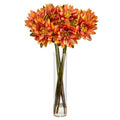 30" Lotus Artificial Arrangement in Cylinder Vase