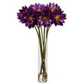 30" Lotus Artificial Arrangement in Cylinder Vase