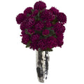 31" Mum Artificial Arrangement in Silver Vase