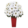 32" Poinsettia Artificial Arrangement in Red Vase