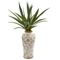 33" Double Yucca Artificial Plant in Designer Planter