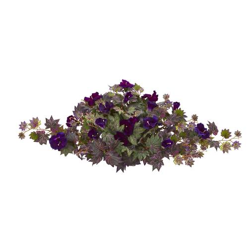 34" Gloxinia Artificial Ledge Plant