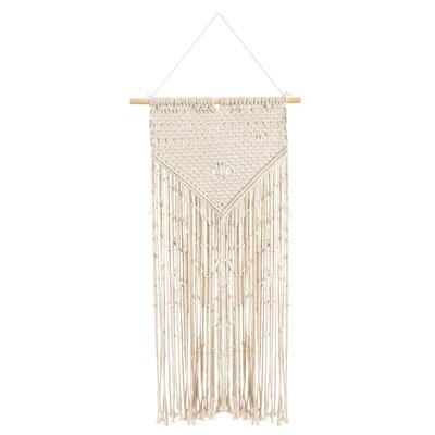 34" x 18" Hand Crafted Boho Macrame Wall Hanging Decor