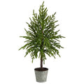 35" Christmas Artificial Tree in Decorative Planter