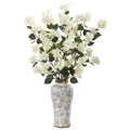 39" Bougainvillea Artificial Arrangement in Decorative Vase