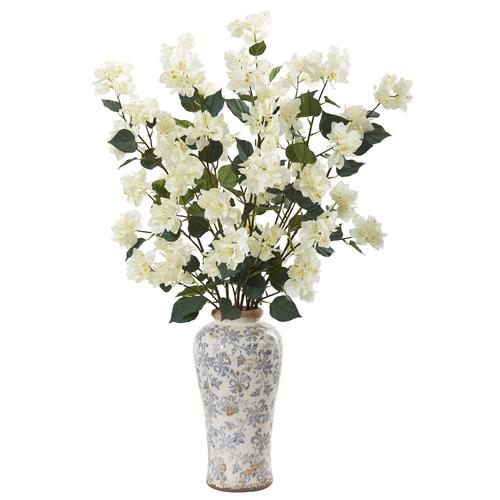 39" Bougainvillea Artificial Arrangement in Decorative Vase