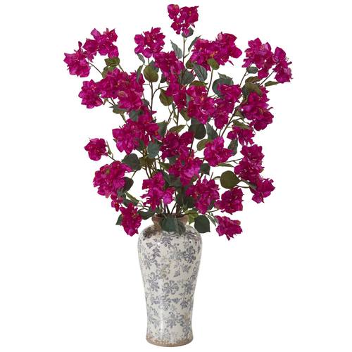 39" Bougainvillea Artificial Arrangement in Decorative Vase