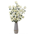 39" Bougainvillea Artificial Arrangement in Stoneware Vase